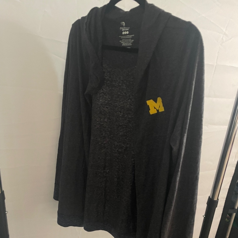 Colosseum Michigan Cardigan Hoodie
